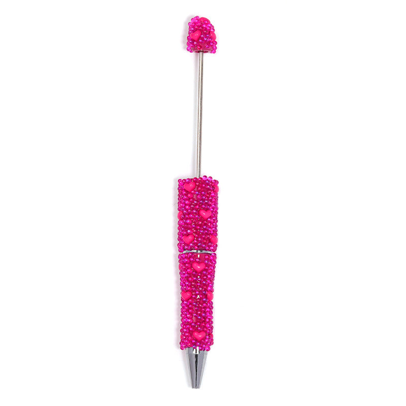 Wholesale 5pcs beadable pens DIY glass mermaid bead love full diamond bead pen